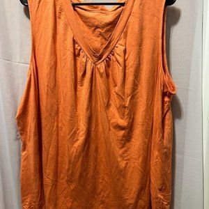 S7 - Apt 9 3x 22 24 Orange Coral Tank Top Shirt Blouse